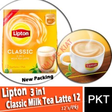 New Packing-Tea 3-in-1, LIPTON Classic Milk Tea Latte 12's
